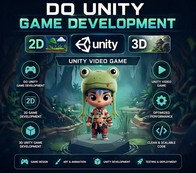 do unity game development, character and video game development