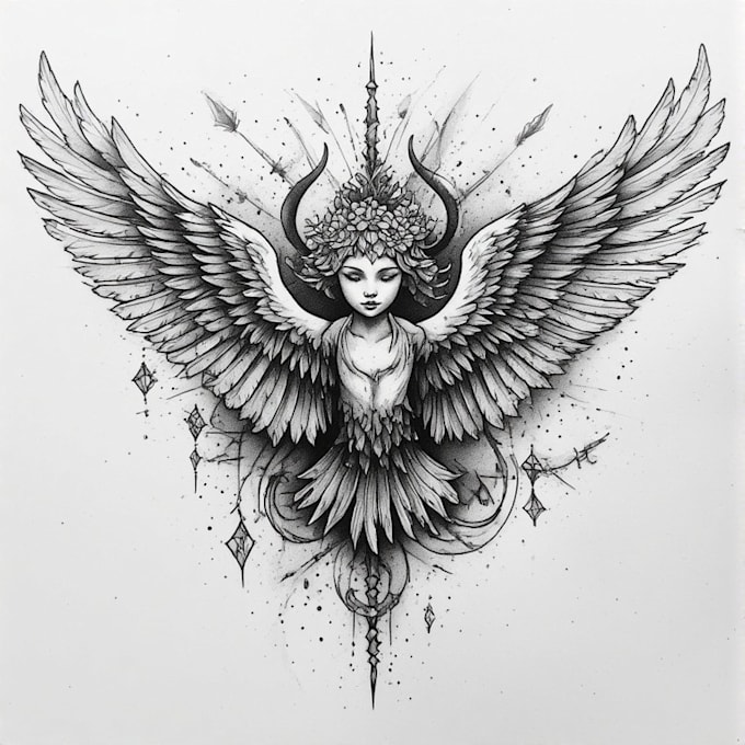 design a modern and minimalist tattoo design
