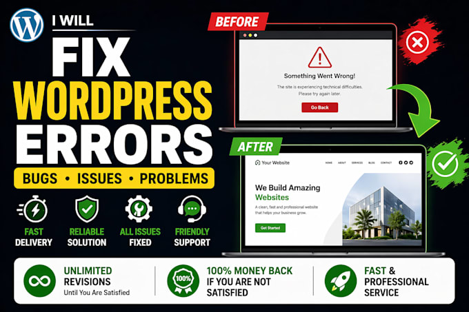 Fix wordpress bugs, errors or any website issues quickly by Sagarlabs ...