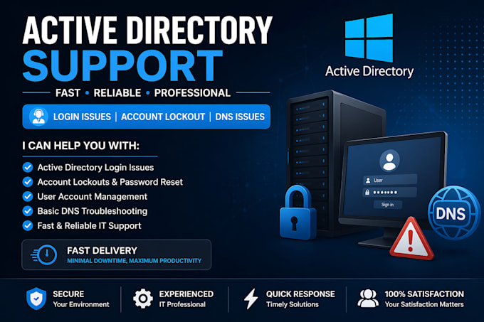 fix active directory login issues and account lockouts