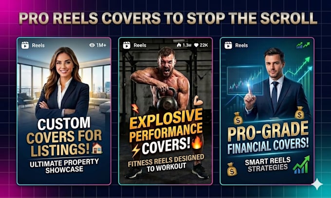 design covers for reels and short video content