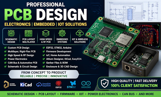 do circuit design electronics design, firmware , power electronics , can bus