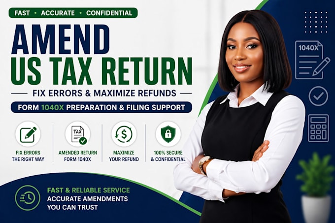 prepare and efile US tax returns for individual and business 1040, 1120, 1065