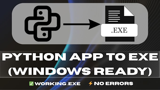 package your python app into a desktop application