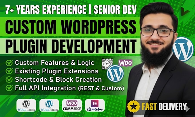 custom wordpress plugin development and rest API integration