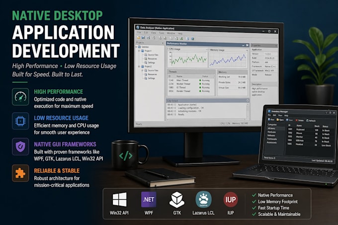 develop custom desktop applications