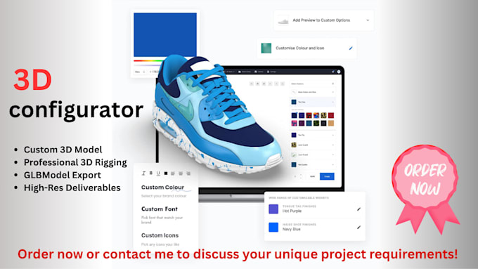 create interactive 3d product configurator for website using three js, glb file