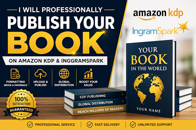 publish your book on amazon KDP professionally