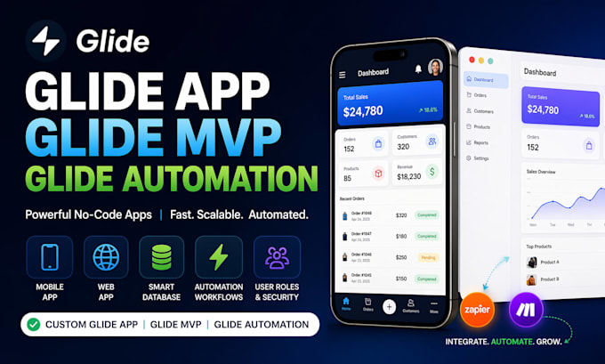 build glide app, glide mvp, glide automation for business