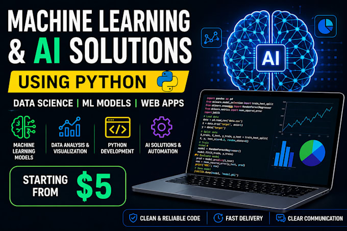 machine learning model and ai solutions using python