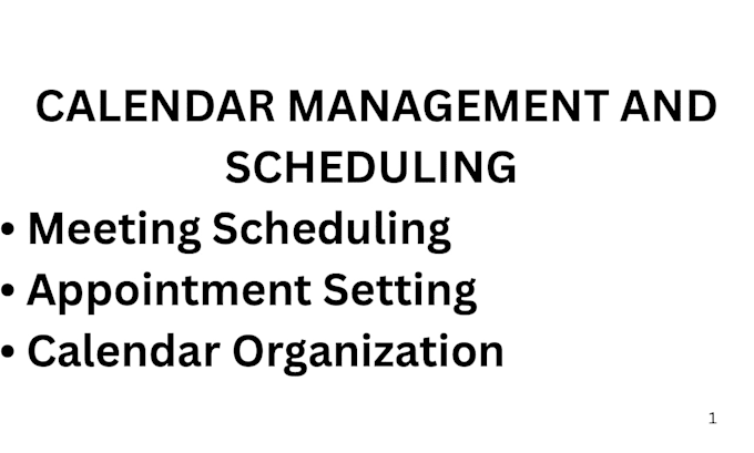 manage your calendar and schedule meetings