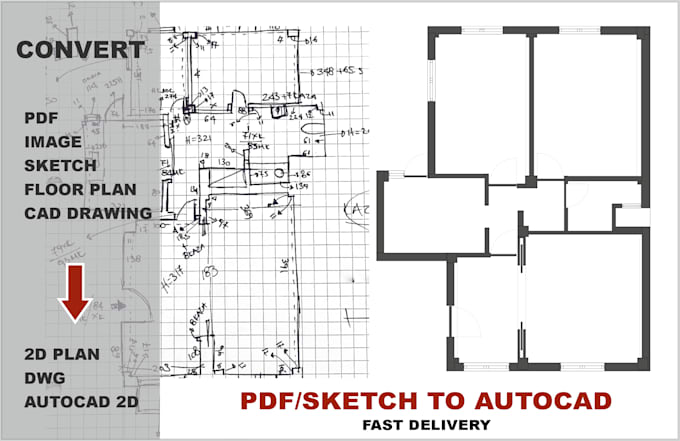 convert PDF to dwg