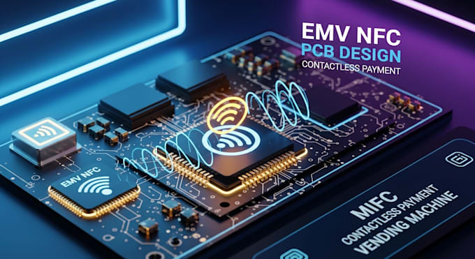 develop emv nfc rfid contactless pcb for smart vending machines