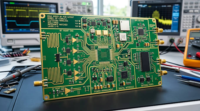 design high speed rf pcb layout for wireless, gps and communication systems