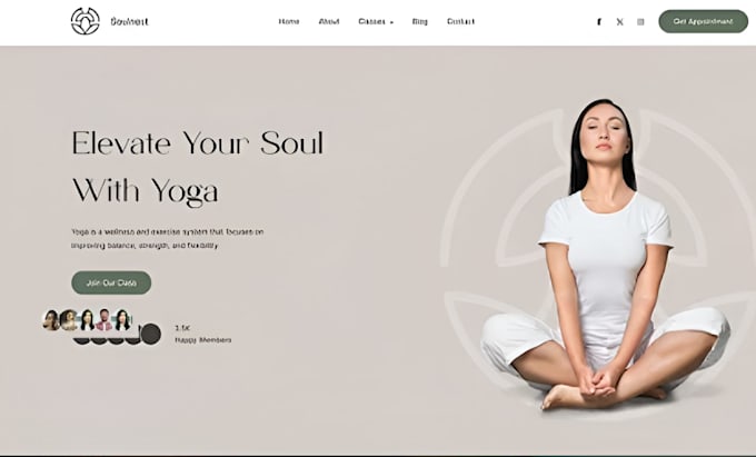 fix build squarespace wellness center website yoga studio pilates website