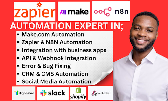 fix make com made com zapier webhook setup make com automation n8n zapier expert