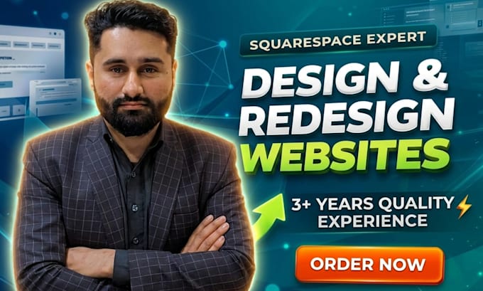 design a modern squarespace website for your business