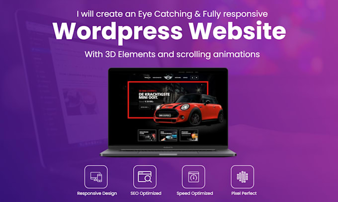 create a stunning 3d website and high converting landing page
