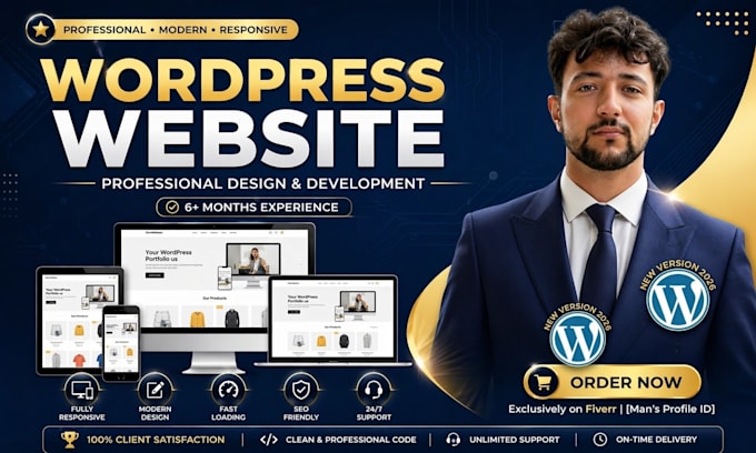 design, develop, and customize a professional wordpress website for your busines