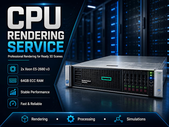 render your ready 3d scenes with professional cpu rendering