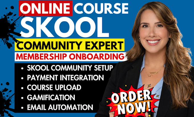 do skool community setup membership onboarding payment integration, gamification