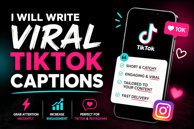 write viral tiktok and instagram captions