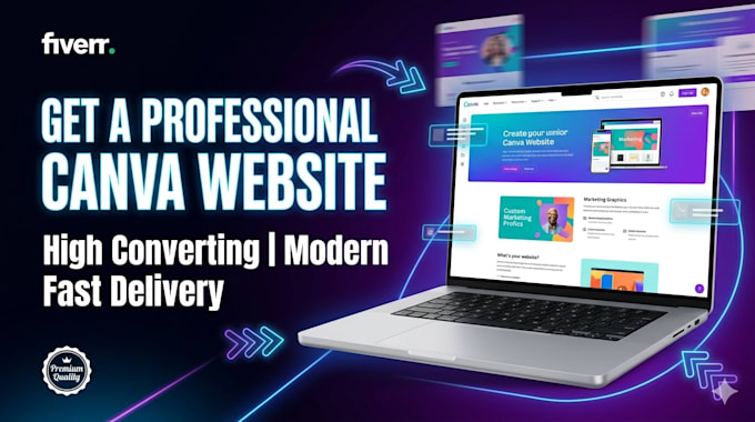 design a modern canva ugc portfolio website or landing page