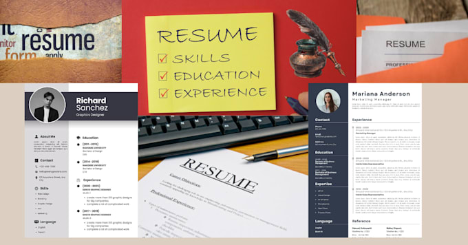 design a professional resume and CV