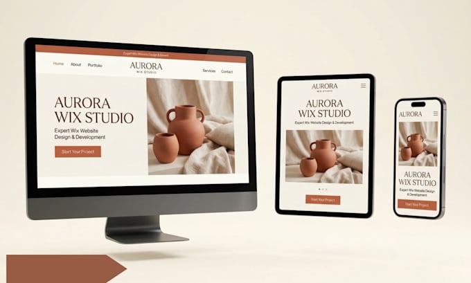 create converting wix website for brand and businesses
