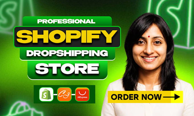 redesign shopify ecommerce store, design shopify website for dropshipping store