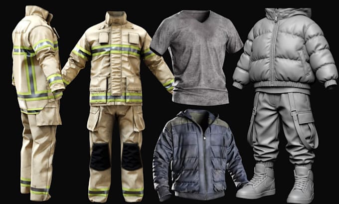Design rig texture 3d clothing mesh for second life, fivem gta vrchat ...