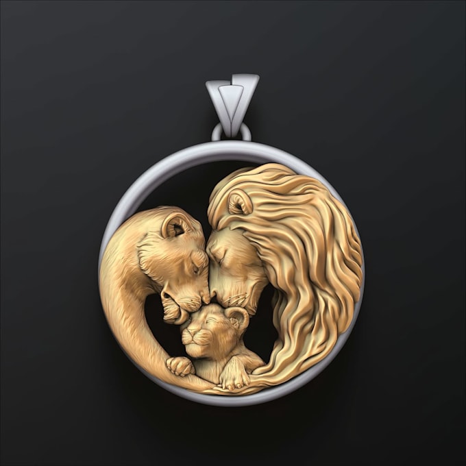 custom 3d jewelry cad for 3d printing with realistic rendering