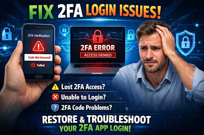 fix 2fa not receiving codes issue, recover lost 2fa authenticator app
