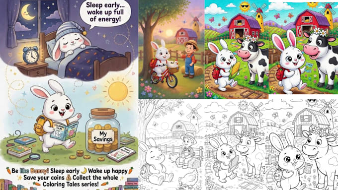 create kids stories coloring pages and activities