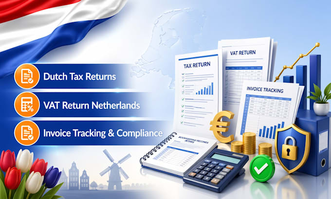 do dutch tax return, vat return netherlands with invoice tracking
