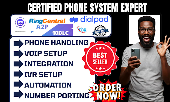 setup ringcentral a2p 10dlc sms compliance dialpad voip phone system integration