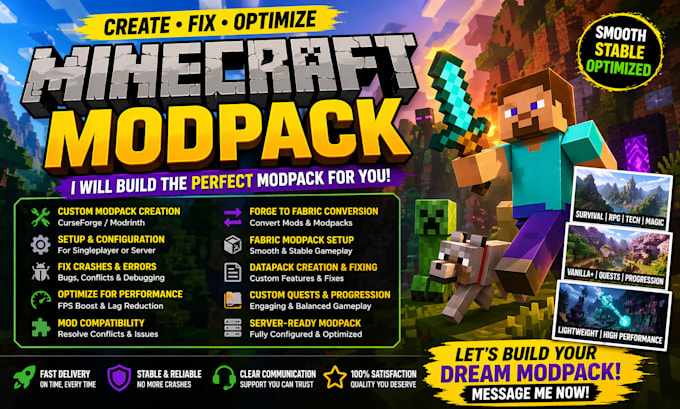 fix create and optimize minecraft modpacks convert forge mod to fabric datapack