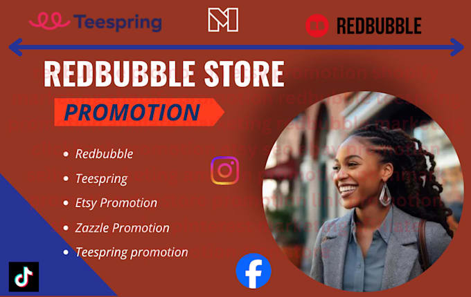 do organic redbubble zazzle teespring store promotion for massive result