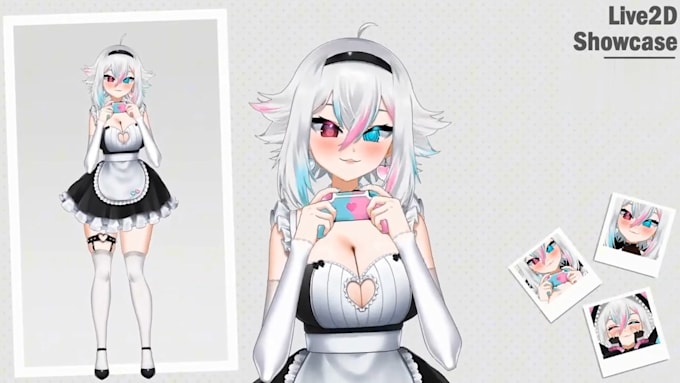 draw live2d model 2d vtuber model live 2d rig 3d vtuber model streaming avatar
