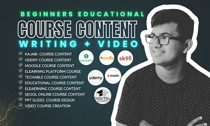 do educational training course content ebook, elearning kid course, video, slide