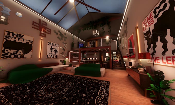 create interactive vrchat world, vr world, metaverse world, vrc world, unity