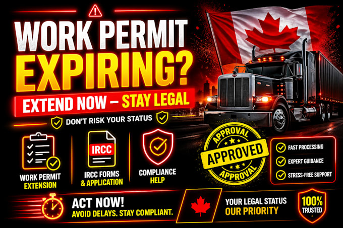 extend canada work permit for truck drivers fast