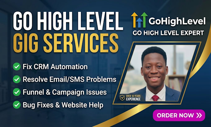 build gohighlevel sales funnels, CRM automations, and landing pages