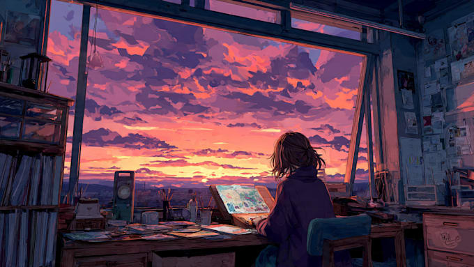 draw beautiful anime illustration