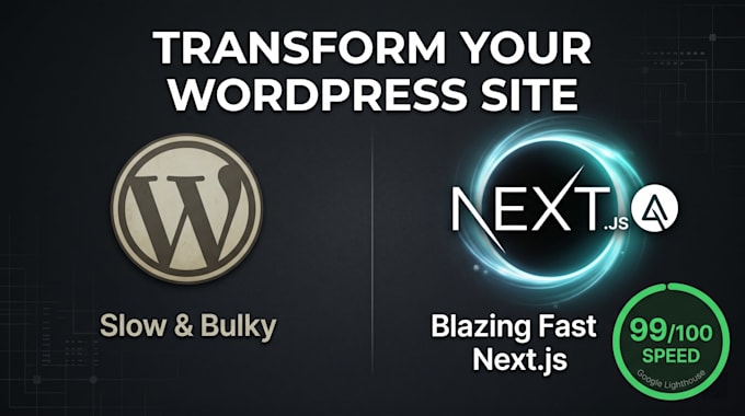 convert your wordpress site to a headless next js website for speed and SEO