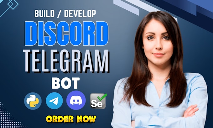 build python bot automation web scraping ai telegram discord bot