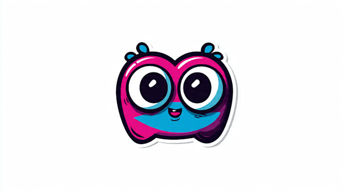 draw cute cartoon character, mascot, stickers