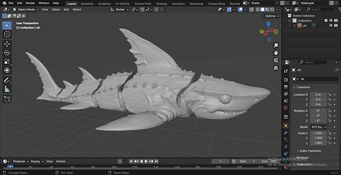 create stl file, repair, or modify 3d model for 3d printing