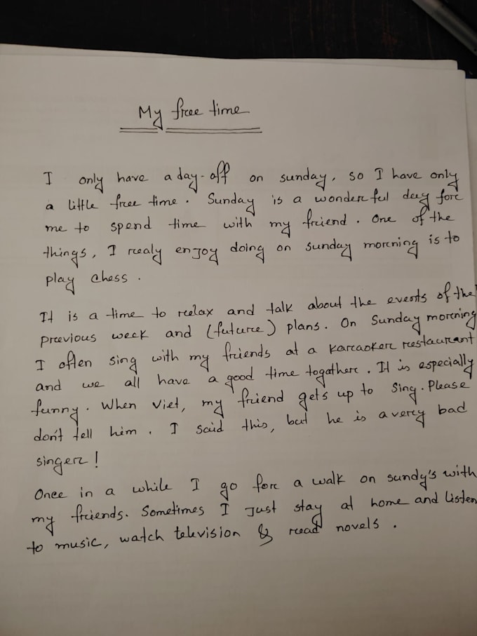 write anything with my beautiful handwriting