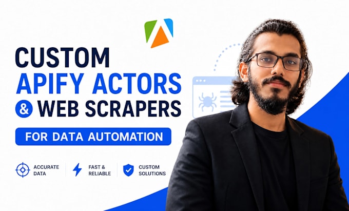 build custom apify actors and web scrapers for data automation